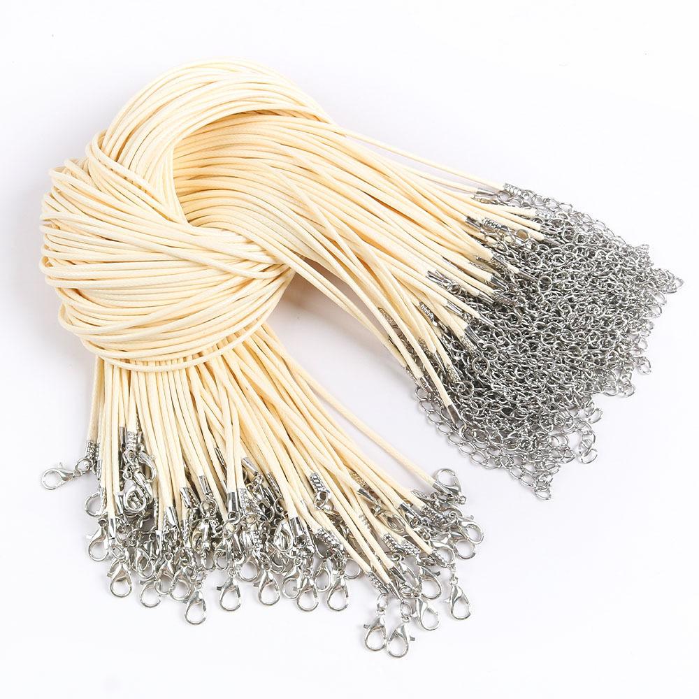 50Cm Wax Thread Necklace Rope Colored Wax Thread Rope Neck Chain Pendant Pendant Rope Braided Rope Pendant Rope