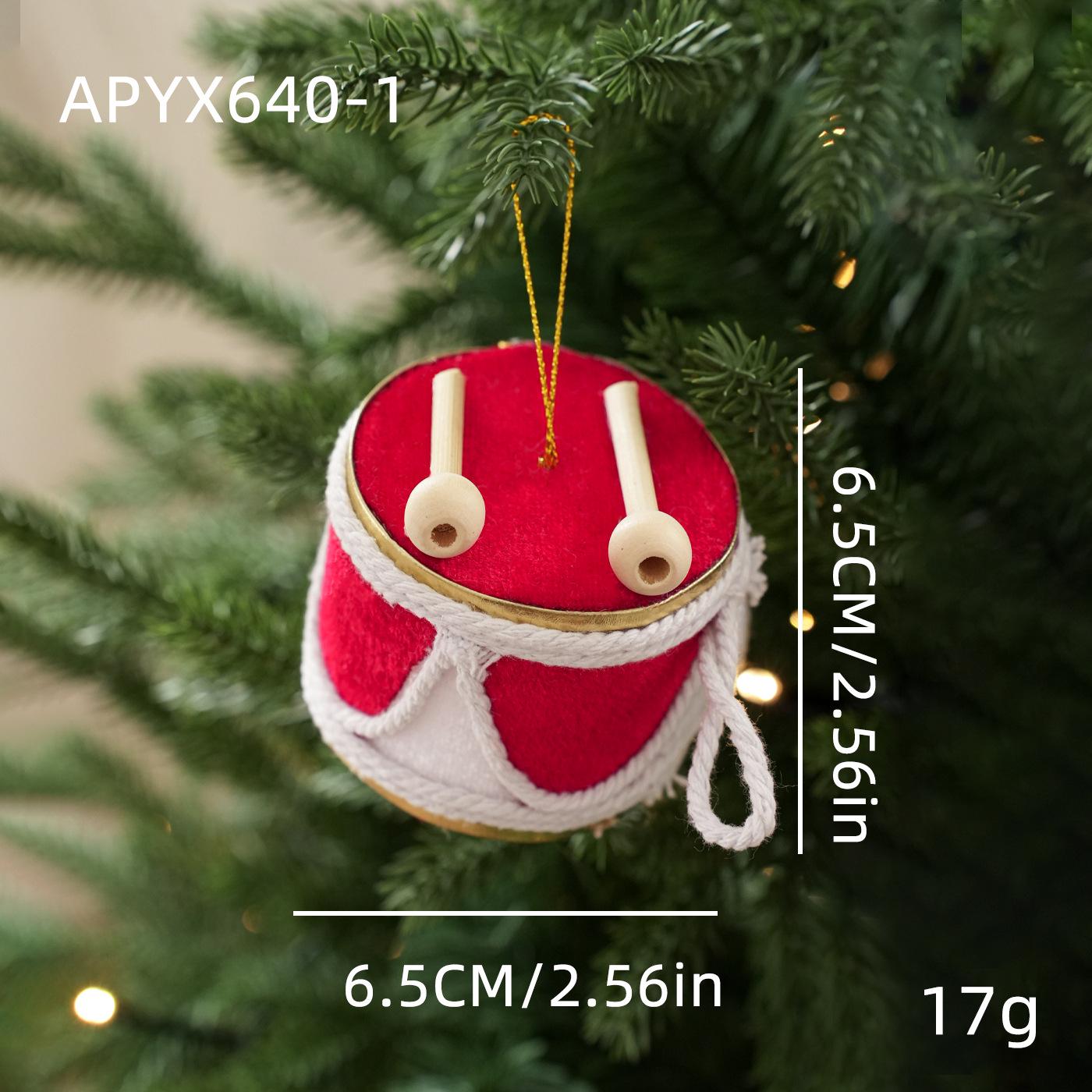 

Christmas Drum and Gong Tree Ornaments with Foam Decorations красный/белый