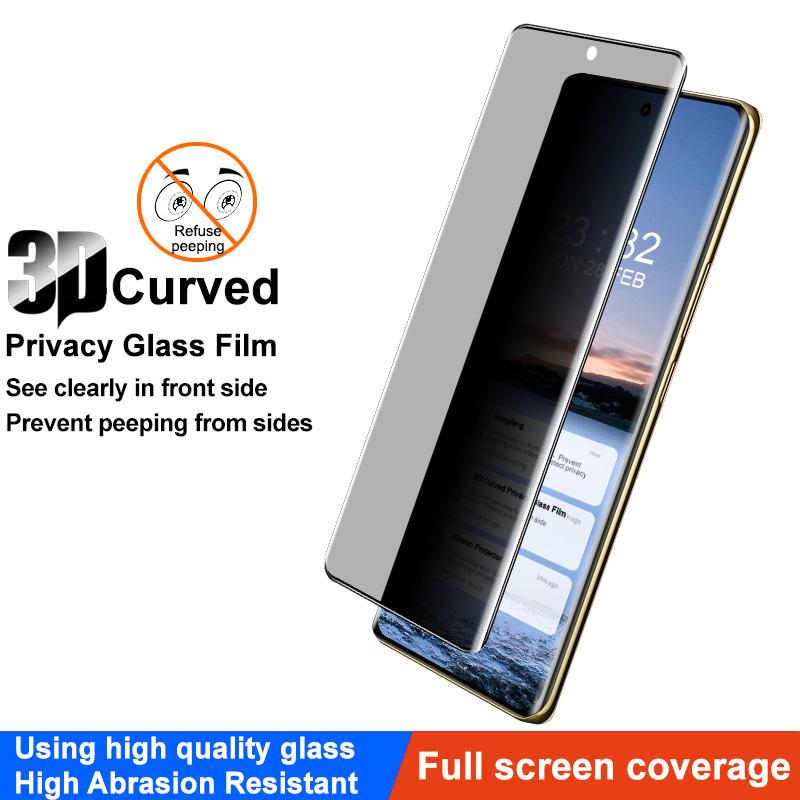 

IMAK For Realme 12 Pro 5G/12 Pro+ 5G Tempered Glass Screen Protector 3D Curved Anti-Peep Screen Film As Shown A