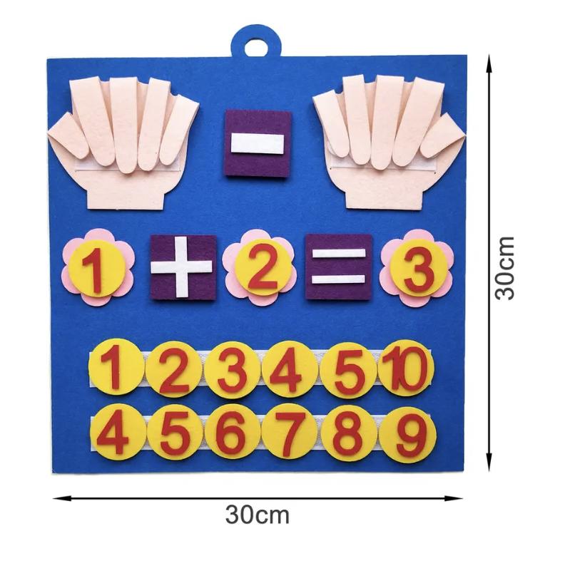 

Fingers numbers math toy childr counting intelligence early education Montessori toys sensory learning games young children