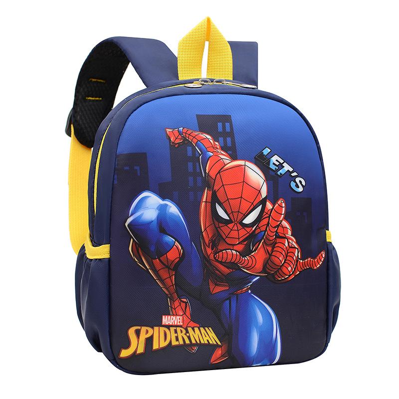 Kids' Cartoon Dinosaur & Spiderman Backpack for Boys Kindergarten