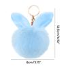 Soft Artificial Rabbit Furs Keychain Plushs Ball KeyRing Cute Pom Pom Bag Charm Car Pendant Decoration for Women Girls