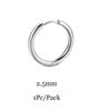 6/8/10/12mm Tiny Korean Small Stainless Steel Round Mini Little Good Huggie Hoop Earrings for Women Cartilage Piercing Loop Ring