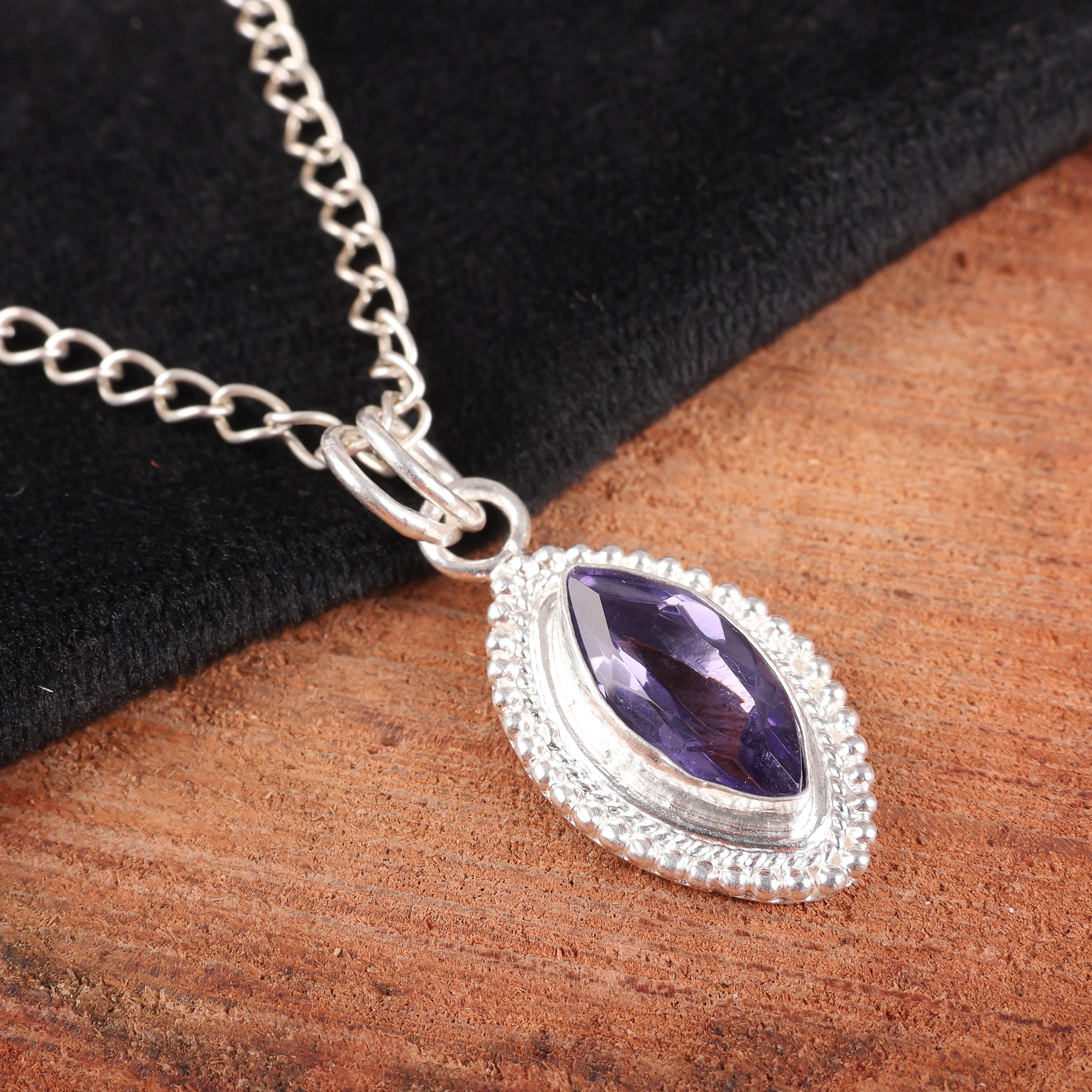 

Кулон с иолитом, Ювелирные изделия из драгоценных камней, Кулон из стерлингового серебра 925 пробы, Кулон ручной работы, Ослепительный кулон, Подарок для нее 1.43 Inches фиолетовый