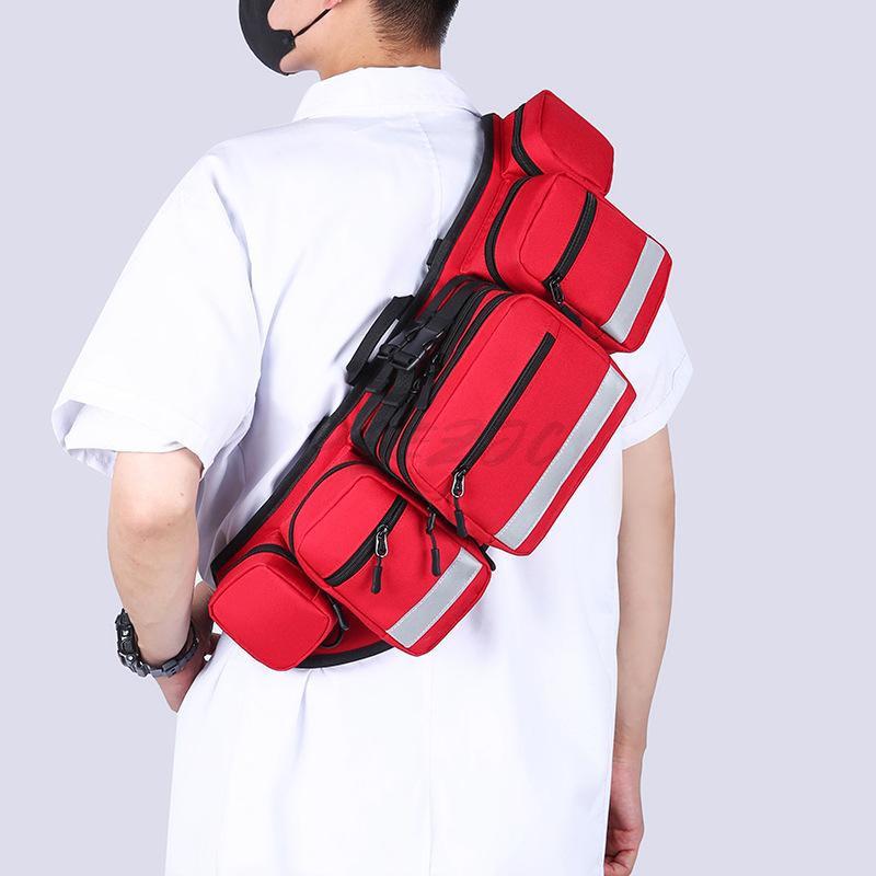 Portable Waterproof and Wear-resistant Large Capacity Emergency Bag Epidemic Prevention Waist Bag Medical Emergency Waist Bag