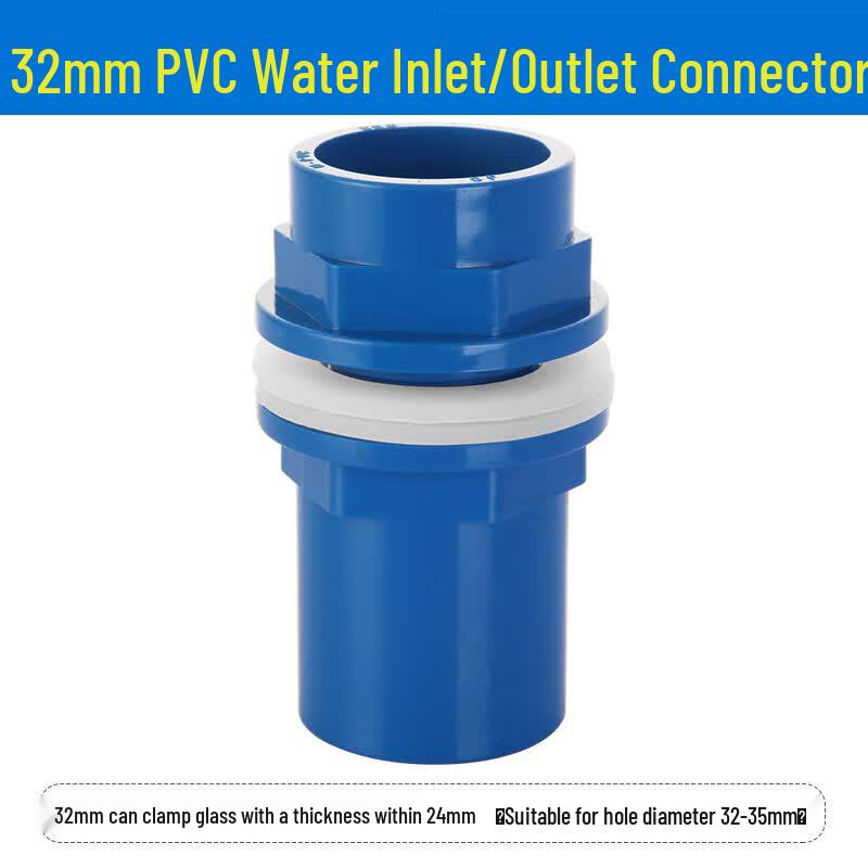 Aquarium PVC Straight Pipe Connector