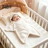 Fascia Comfort per Neonato Stella Marina Sacco Nanna per Bambino, Coperta Morbida Lavorata a Maglia per Tutto il Corpo con Cappuccio per Abbigliamento da Nursery per Neonato, Caldo per Dormire Anti-Calcio
