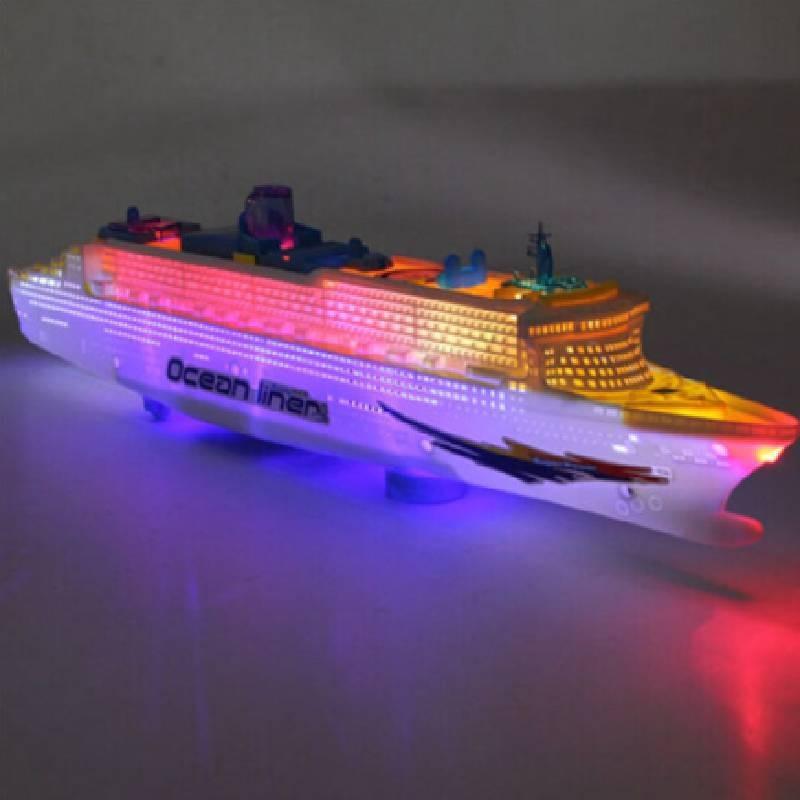 Cruise Ocean Liner Ship Electric Toys Flash Lights Sounds Kids Gift Christmas