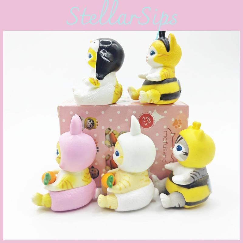 Cute Pvc Animal Costume Figurine Series 3 Rabbit Penguin Bee Collectible Blind Box