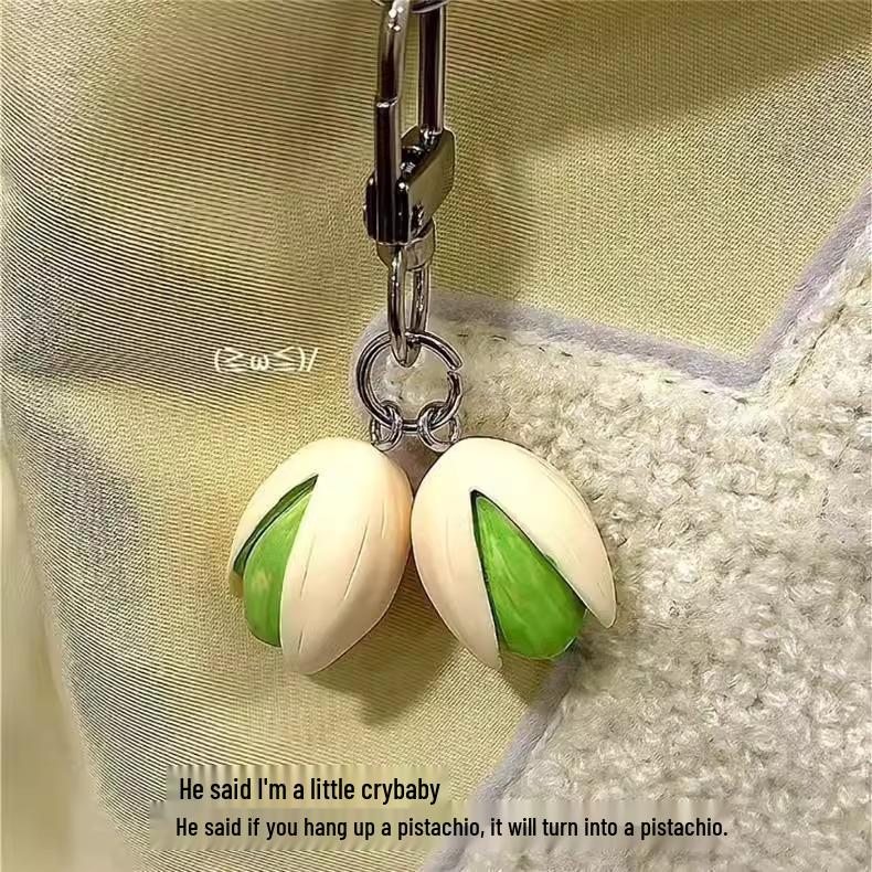 

Creative Pistachio Keychain Pendant – Funny and Cute for Backpacks and Car Keys Creative Pistachio Keychain - 1 Piece (Bagged)