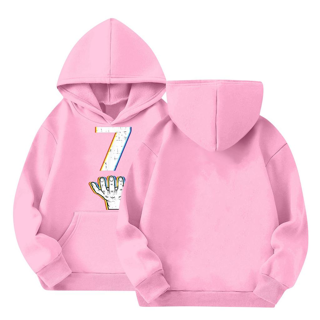 Cute Hoodies For Teen Children Trendy Preppy Hooded Sweatshirts Oversized Long Sleeve Shirts Clothes For Children