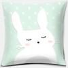 Cute Cartoon Animal Pattern Print Collection  Pillowcase Square  Home Office Decor