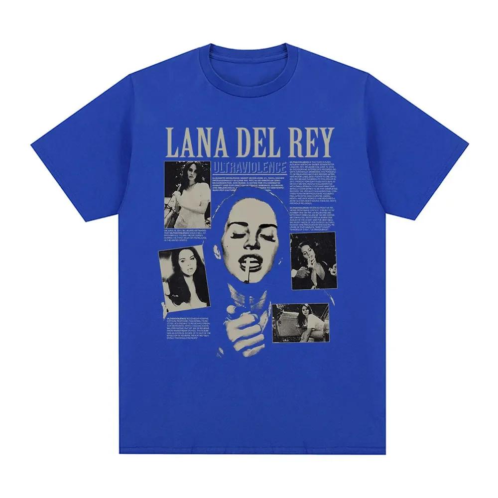 Singer Lana Del Rey T Shirt Ultraviolence Music Album Tshirt Unisex Wounisex Hip Hop Vintage Short Sleeve T Shirts Gothic Streetwear