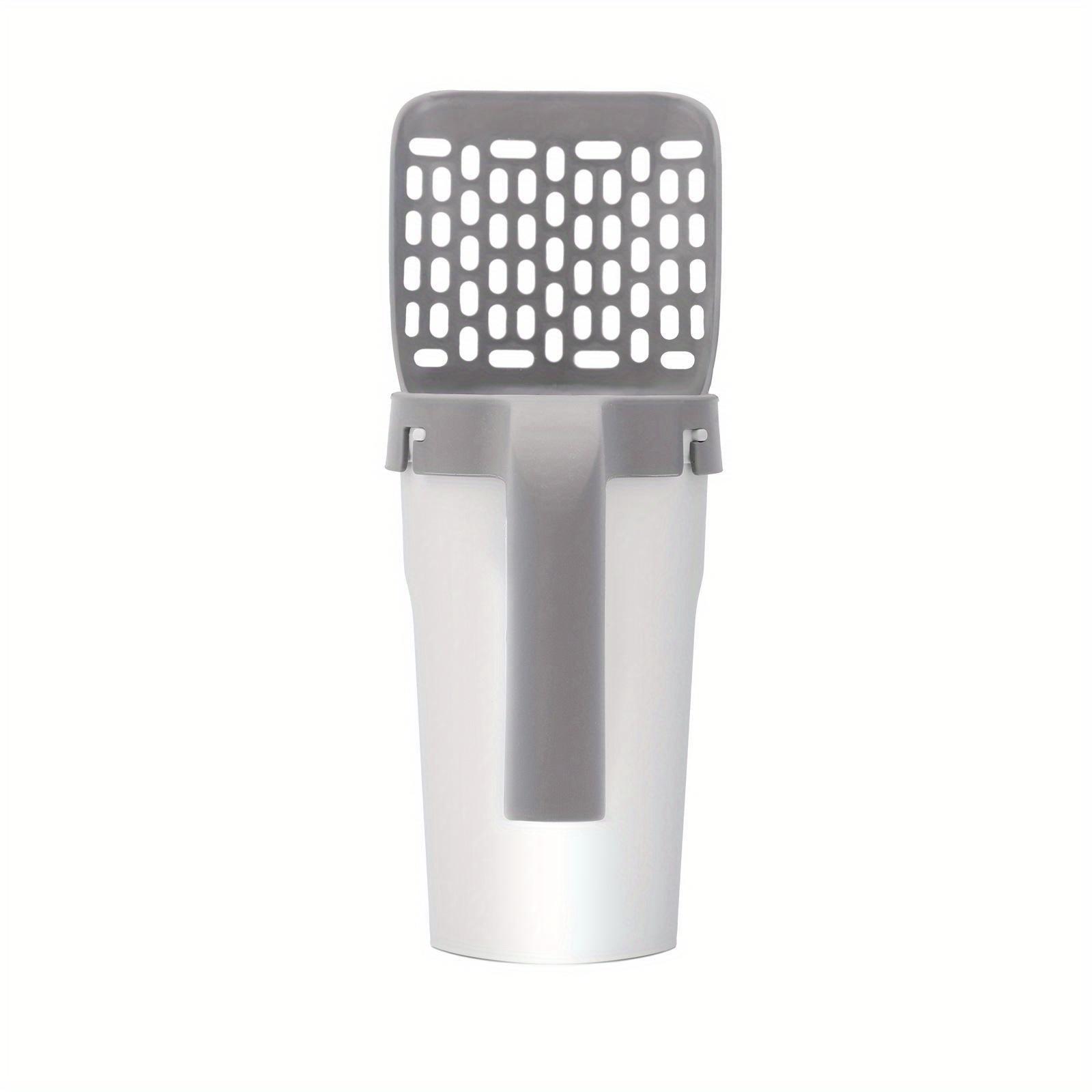 

Лопата для кошачьего туалета Съемные принадлежности для уборки домашних животных Совок для кошачьего туалета Портативный сборщик мусора для домашних животных Товары для животных серый