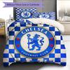 Chelsea logo  Pattern Bedding Quilt Set Quilt Cover Pillowcase Home Decoration Birthday Gift (1 * duvet cover + 2 * pillowcase, without core)