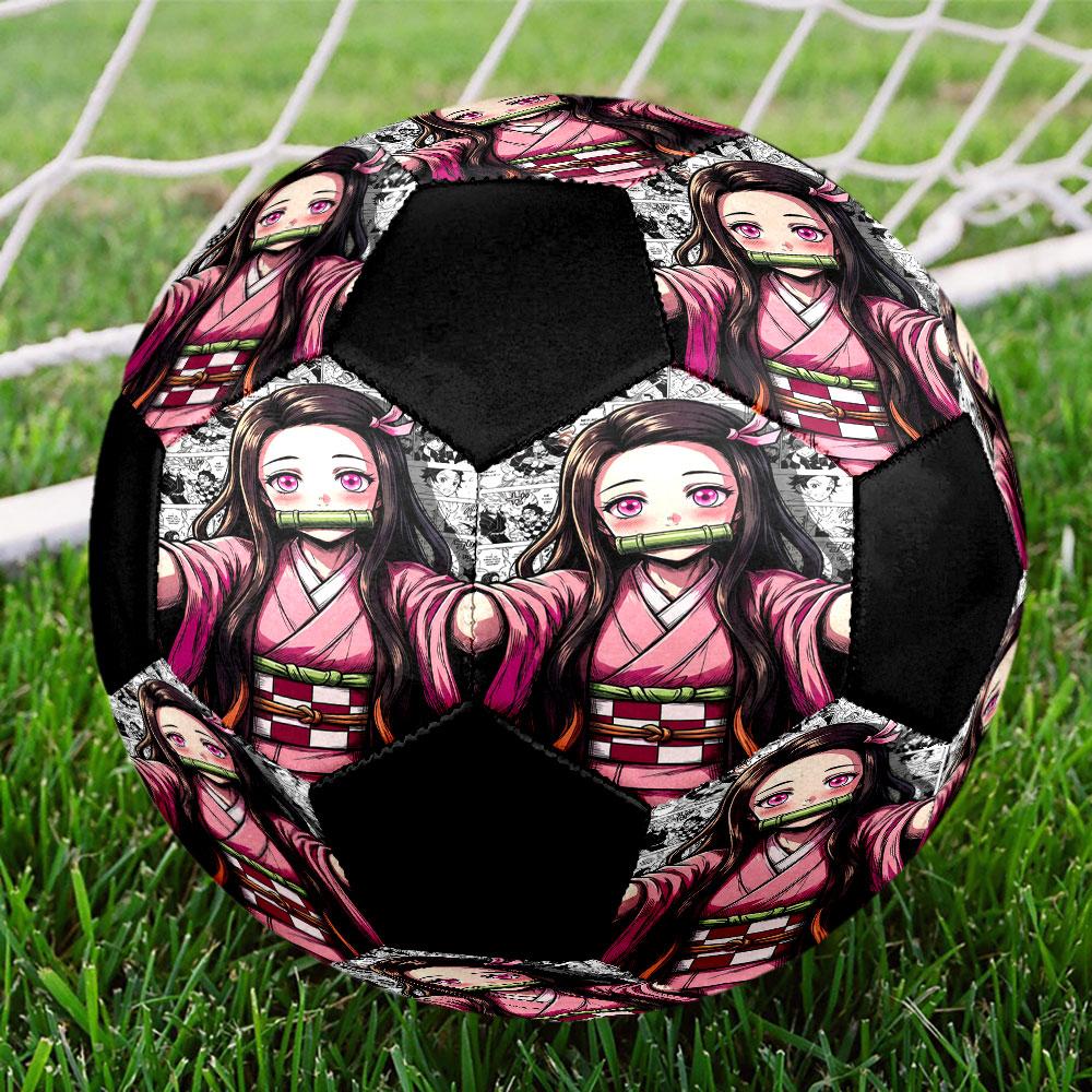 1pc Demon Slayer Soccer Ball Size 5 Indoor Soccer Ball Fashion Colorful Backyard Game - Great For Sports Fans Gift HE18