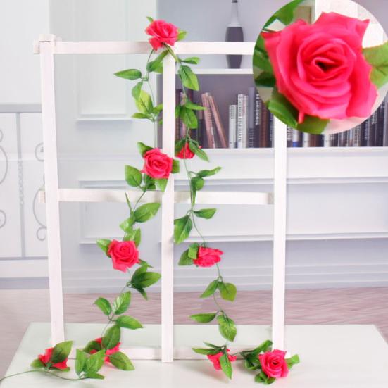 2,35 m umělý květinový listový ratan vinná zahrada park klimatizační trubka