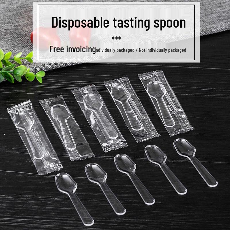 ZISIZ Disposable Plastic Mini Spoons