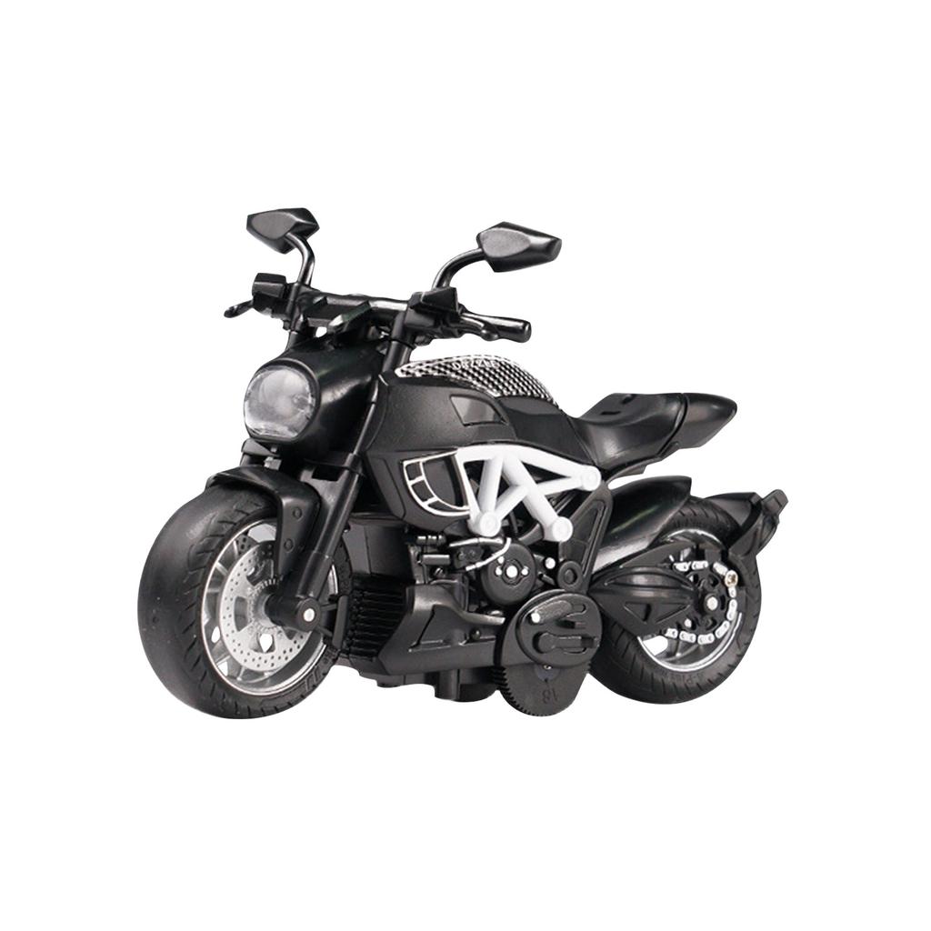 Q Version Motorcycle Helmet Motorcycle Exquisite Model Deformable Toy