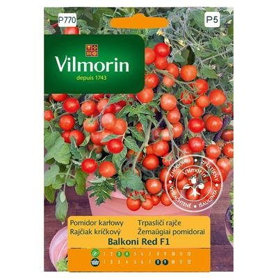 Roșii pitice Balkoni Red F1 semințe 0,1g -