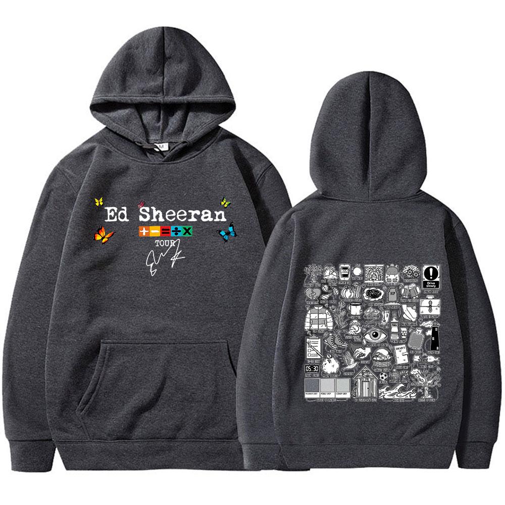 Ed Sheeran Autumn Variations Tour Hoodies Harajuku Hip Hop Vintage Pullover Men Women Long Sleeve Oversized Sweatshirt Fans Gift
