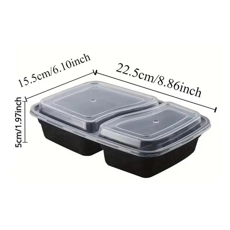 

10PCS Disposable Food Boxes with Lids Food Storage Container Kitchen Restaurant Refrigerator Storage Containers Stackable 10PCS