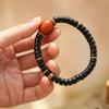 Boutique Ebony Imitation Beeswax Ethnic Prayer Beads Bracelet for Women