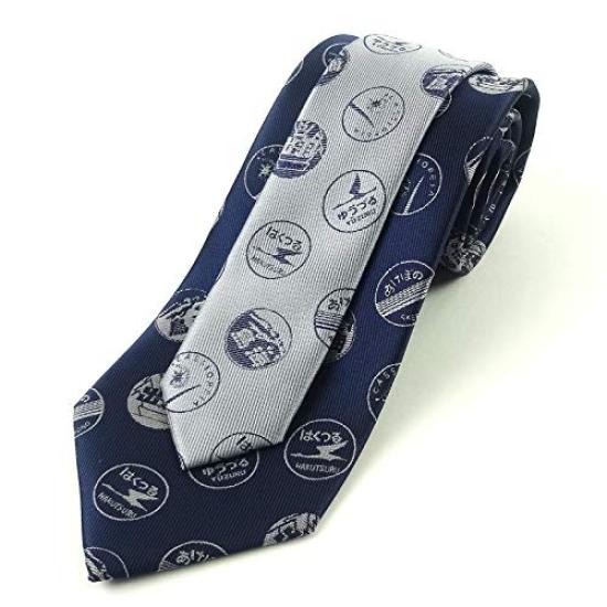 [Bluebell Land] JR East Japan Licensed Train Tie for Men 005334-3004 Navy Japan F (FREE Size)