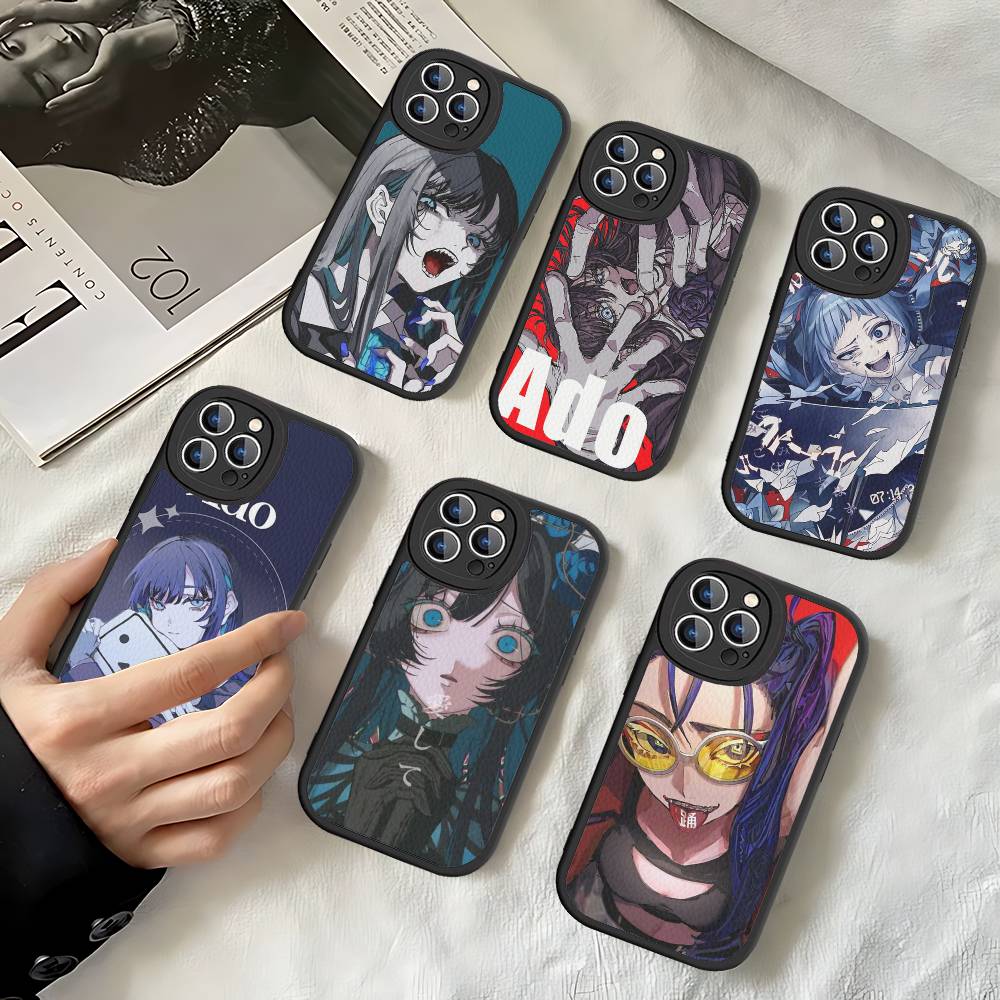 Virtual Singer Ado Phone Cover For IPhone 16 15 14 13 12 11 Pro Max Plus Leather Soft Case