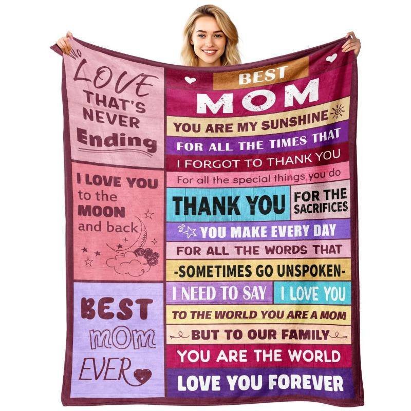 Blanket Flannel Cover Blanket Gift Blanket for Mom and Grandmother Birthday Christmas and New Year Gifts