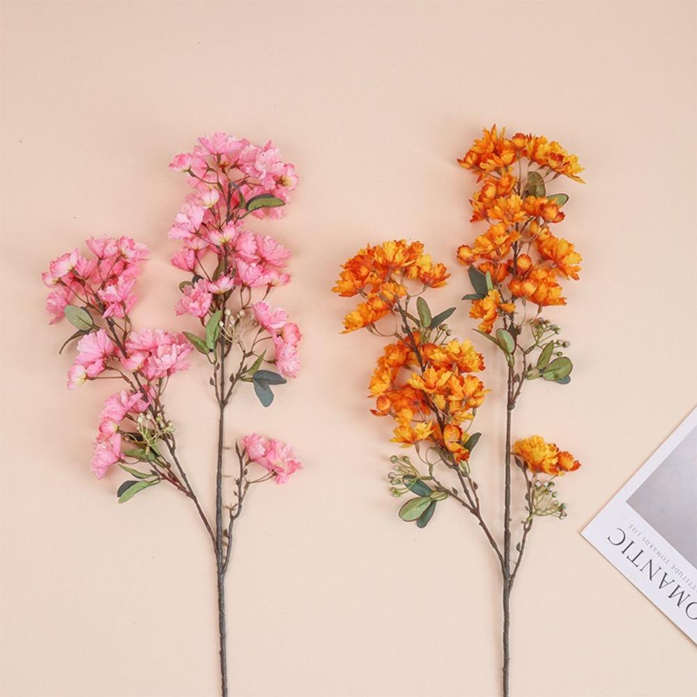 90cm Silk Cherry Blossoms Branch Plastic Fake Flower  Home Garden Decor