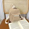 Women‘s Mini Backpack Cute Plush Lamb Fur Korean Fashion Small Bag for Fall Winter Shopping Campus Daily Use Student Rucksack