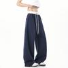 Heavy American Scimitar Sweatpants Men's and Women's Spring New Loose Straight Wide-leg Casual Trousers