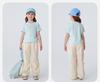 Mini Balabala Girls' and Children's Set Short Sleeve Summer T-shirt Pants New 2026