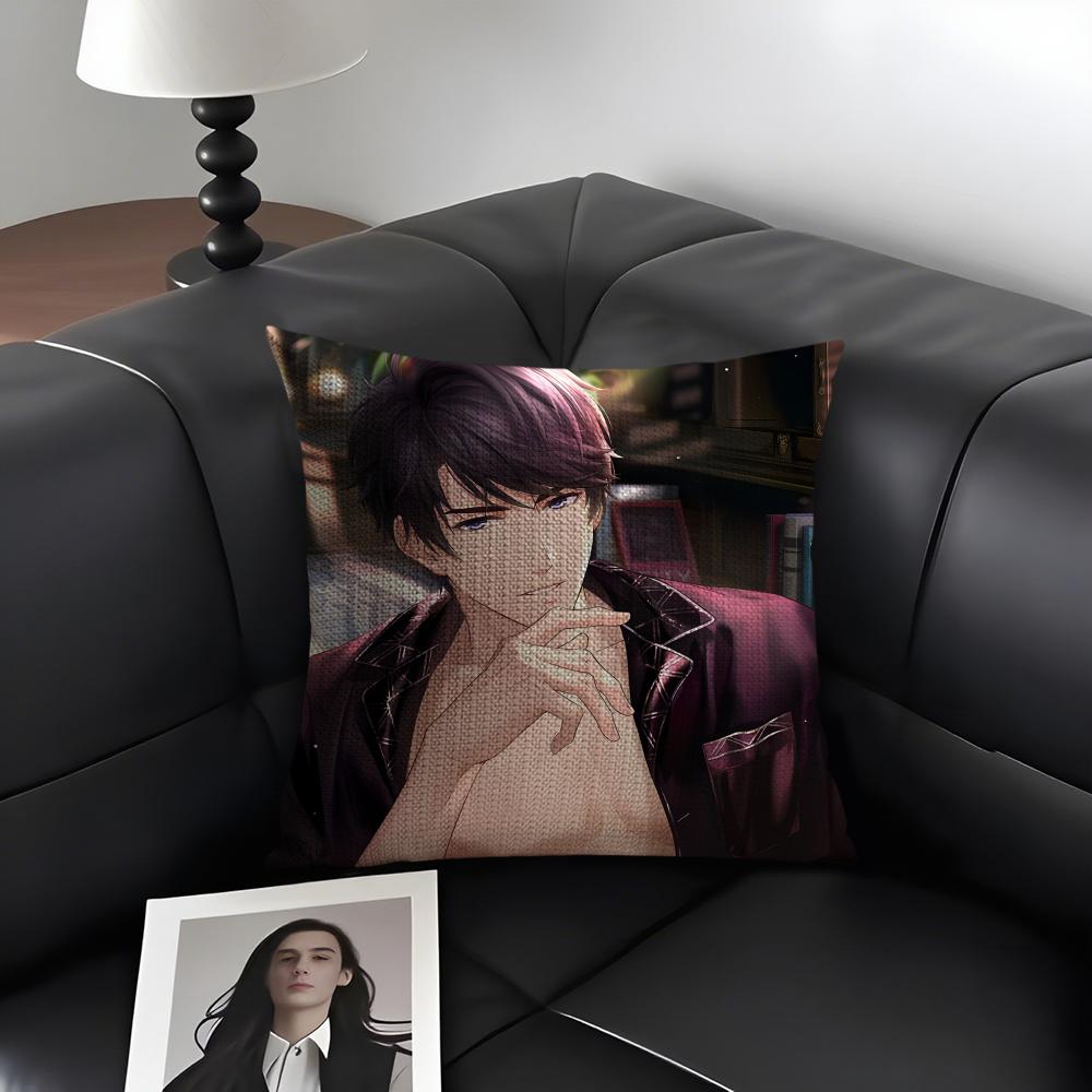 

Mr Love Queens Coice Victor Cushion Cover Natural Linen Organic Fabric DoubleSided Printing Sofa Home Decor Gift Pillow Case 30x30cm