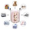 Gentle Pink Heart Rabbit Laundry & Toy Storage Basket