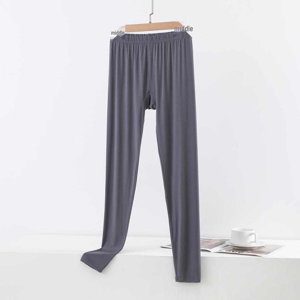 Damen Plus Size Schlankmachende High-Waist Modal Leggings - Dünne Neun-Punkt-Hose für Frühling und Herbst