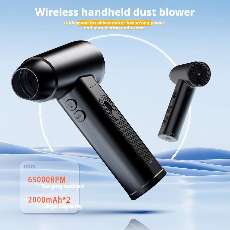 Wireless Air Duster 110000RPM Dust Blowing Gun USB Cordless Compressed Air Blower Keyboard Car Vacuum Cleaners For Detailing