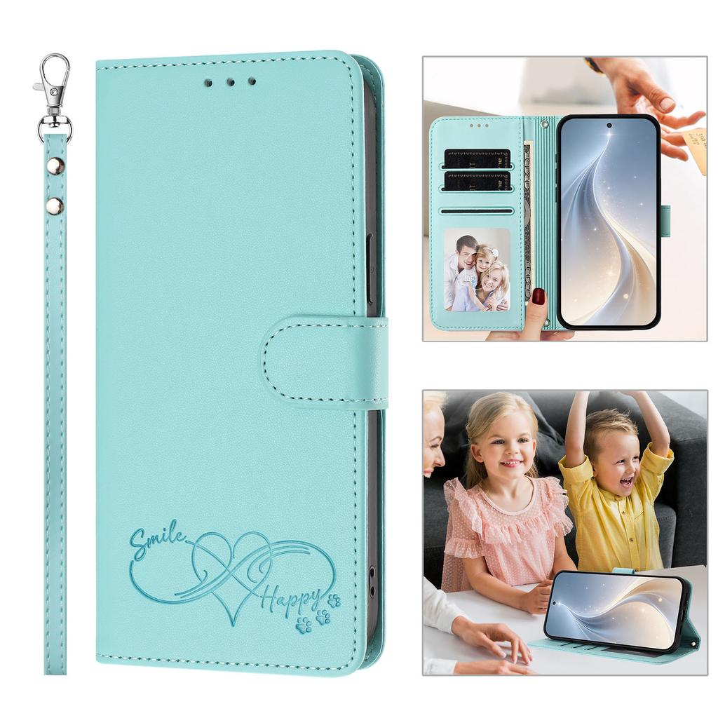 Applicable INFINIX HOT 70 4G Leather Case Happy Embossed GT 50 PRO 5G Flip Card Wallet