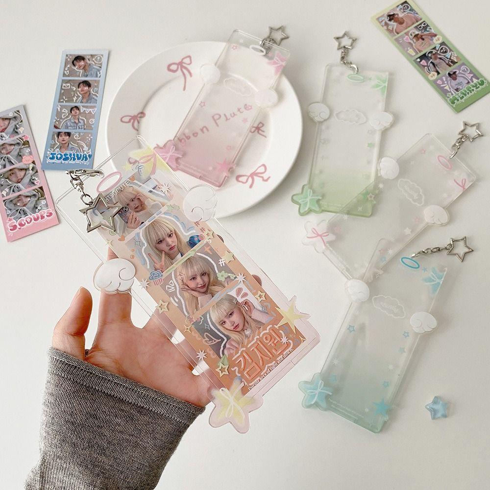 Acrylic Card Protective Cover Decor Pendant Photo Collect Book New Photocard Holder