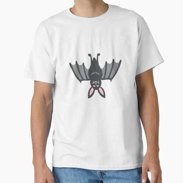 Bat Emoji Hanging Upside Down Classic Tshirt Made In Usaaus Tshirt S2xl S