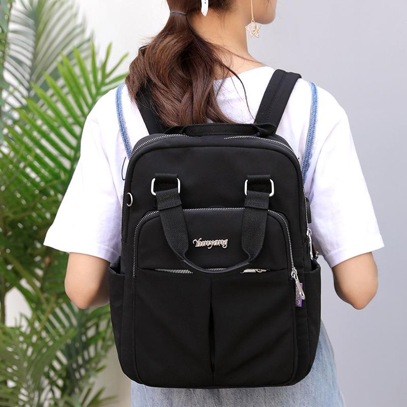 Leisure Double-shoulder Bag, Women's Backpack, Computer Bag, Large Capacity, Academic Style, Travel Backpack