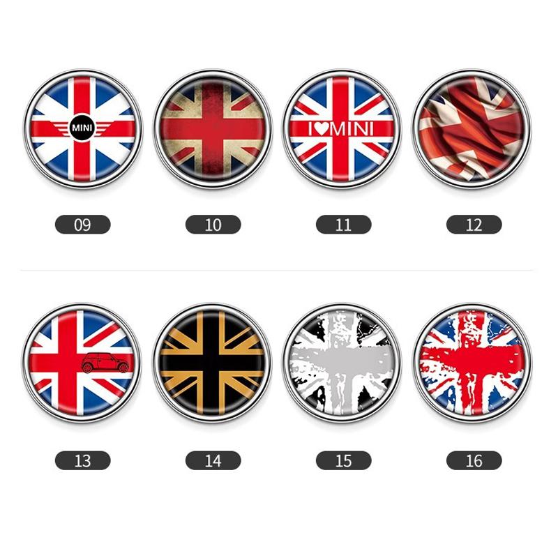 Metal Rear Adhesive Window Badge for Car 6CM for MINI COOPER JCW F56 F60 R60 R61 F60 Cooper S Countryman Paceman Decoration