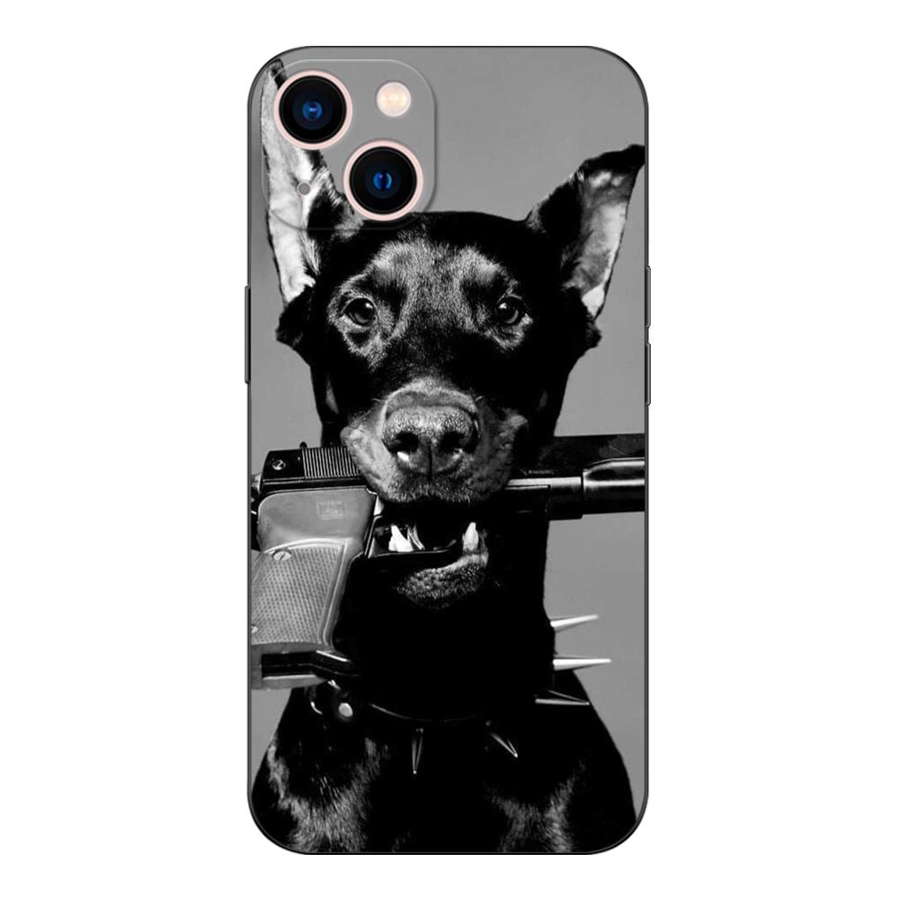 Czarne etui Tpu do Realme 2 3 3i 5i 5s 6s 7i 6 7 8 8i pro 4g 5g cover Doberman