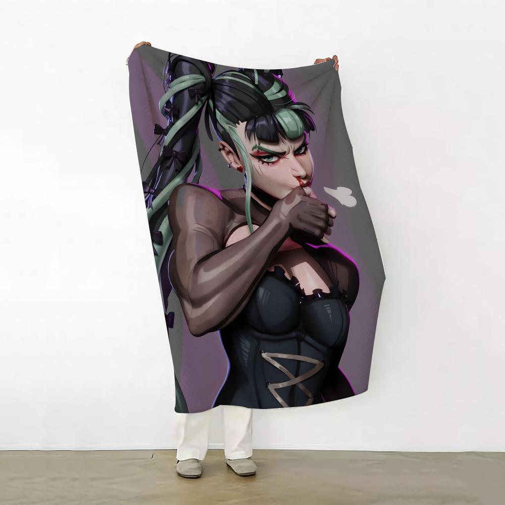 Game D Deadlock Throw Soft Warm Flannel Fleece Throw Blanket for Sofa Bed Travel Home