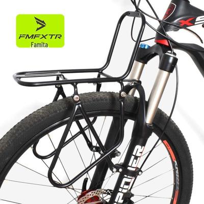 Disc Brake Front Rack for Mountain Bikes - Steel Long-Distance Bicycle Basket Accessory
