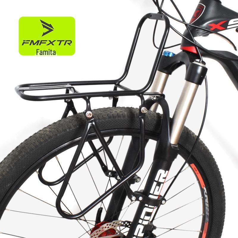 Disc Brake Front Rack for Mountain Bikes - Steel Long-Distance Bicycle Basket Accessory