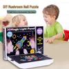 DIY Creative Mushroom Lamp Toy for Kids - Educational Pixel Panel with Luminous Beads