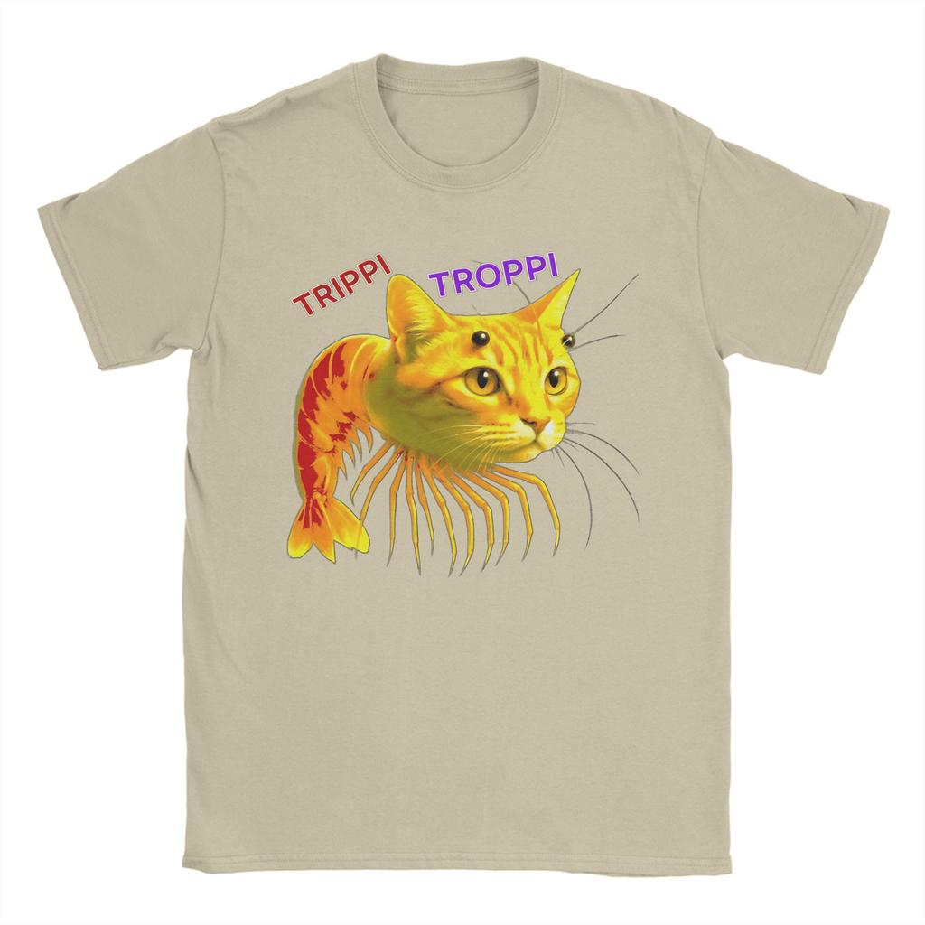 Trippi Troppi  Italian Brainrot Unisex T Shirt  Unique Tees Short Sleeve O Neck T-Shirts Pure Cotton Plus Size Tops