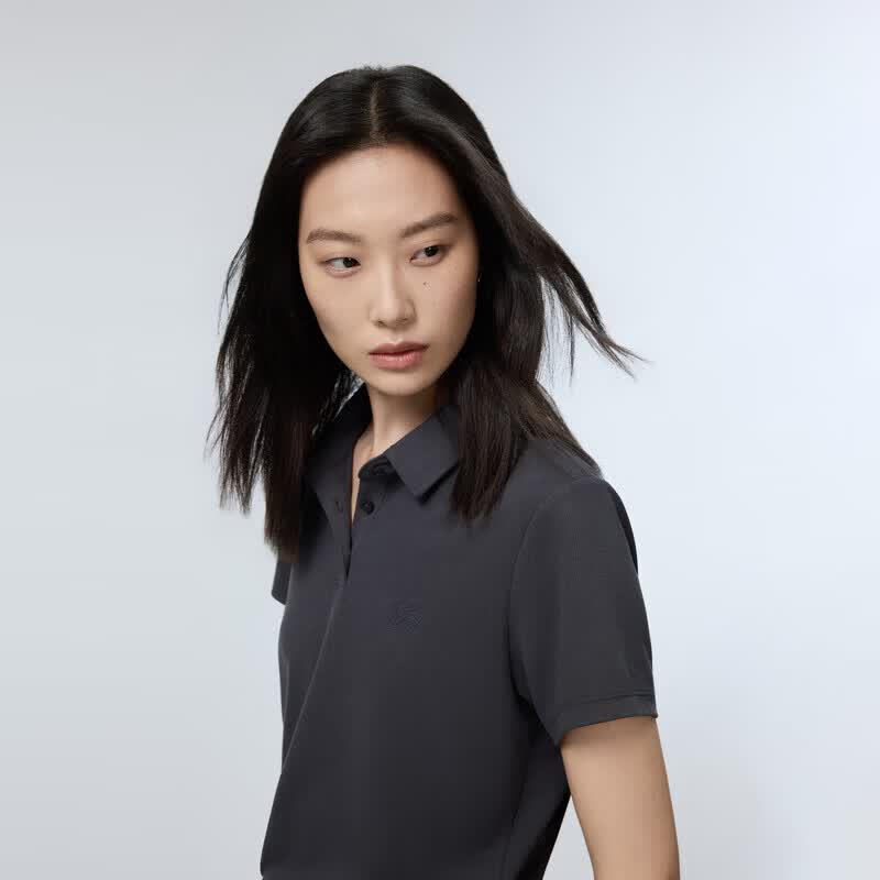 Gap Women's Short Sleeve Embroidered Logo Polo Shirt